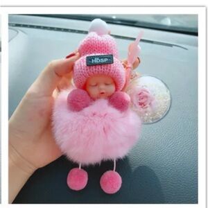 🌸 Pink Baby Doll Keychain